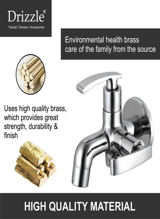 دريزل صنبور DRIZZLE النحاسي الناعم 2 في 1 ثنائي الاتجاه / حنفيات الحمام / حنفية ربع دورة / حنفية تدفق الرغوة (لون فضي، تشطيب كروم) - Image 5